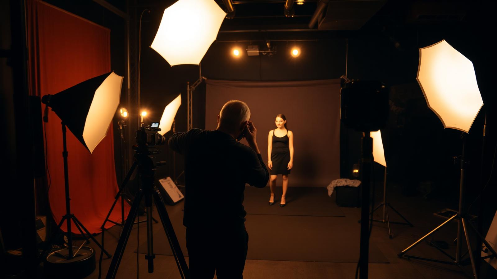 Bastidores de uma produção fotográfica